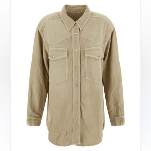 Taniami denim shirt in beige - Isabel Marant Etoile size 38 NWT - Picture 2 of 14